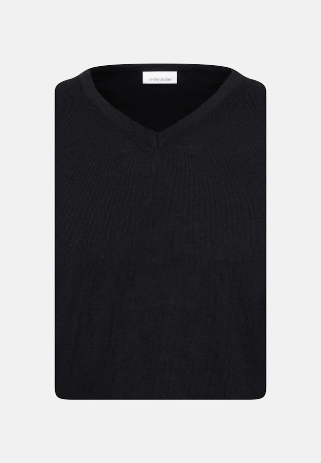 Regular Pullover Uni in Schwarz | Seidensticker Onlineshop