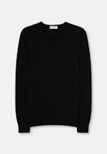V-neck Pullover  , Uni in Black |  Seidensticker Onlineshop