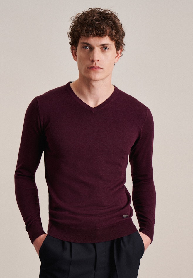 V-Neck Pullover in Red | Seidensticker online shop