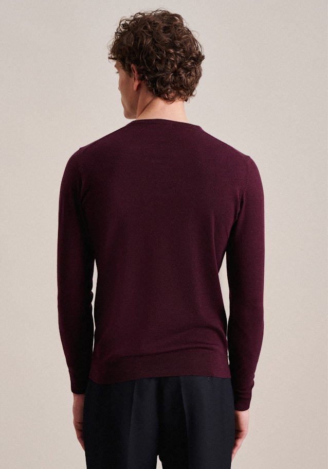 V-Neck Pullover Regular in Rot | Seidensticker Onlineshop
