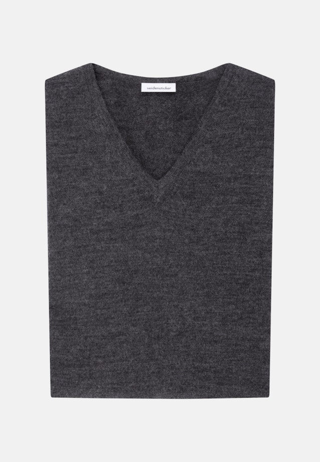 V-Neck Pullover Regular in Grau |  Seidensticker Onlineshop