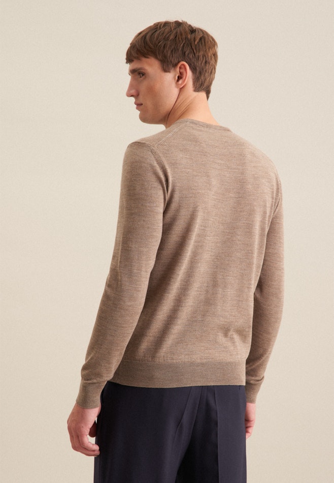 V-Neck Pullover Regular in Braun | Seidensticker Onlineshop