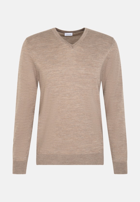 V-Neck Pullover in Brown |  Seidensticker Onlineshop