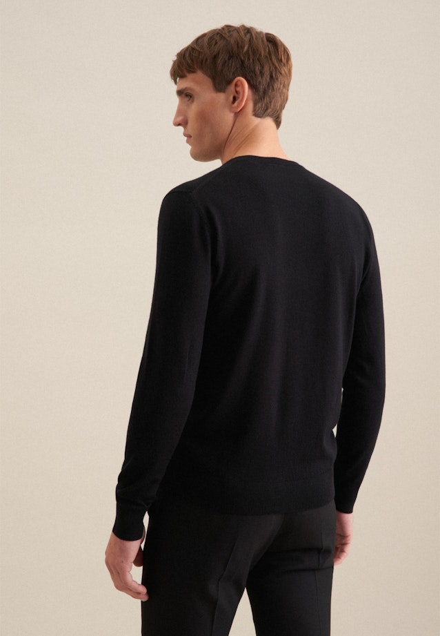 V-Neck Pullover in Black |  Seidensticker Onlineshop