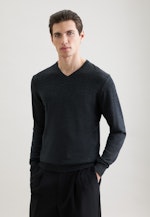 V-neck Pullover  , Uni in Grey |  Seidensticker Onlineshop