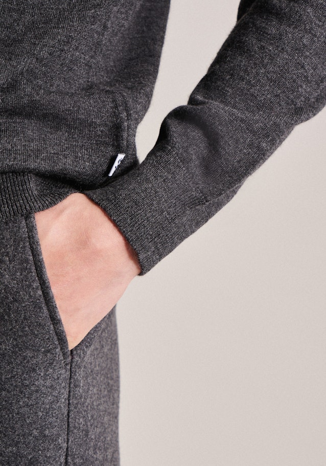 Regular Pullunder, Pullover Uni in Gris | Seidensticker Onlineshop