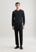 V-neck Pullover  , Uni in Grey |  Seidensticker Onlineshop