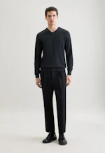 Regular Pullover Uni in Grau |  Seidensticker Onlineshop
