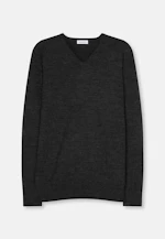 V-neck Pullover  , Uni in Grey |  Seidensticker Onlineshop