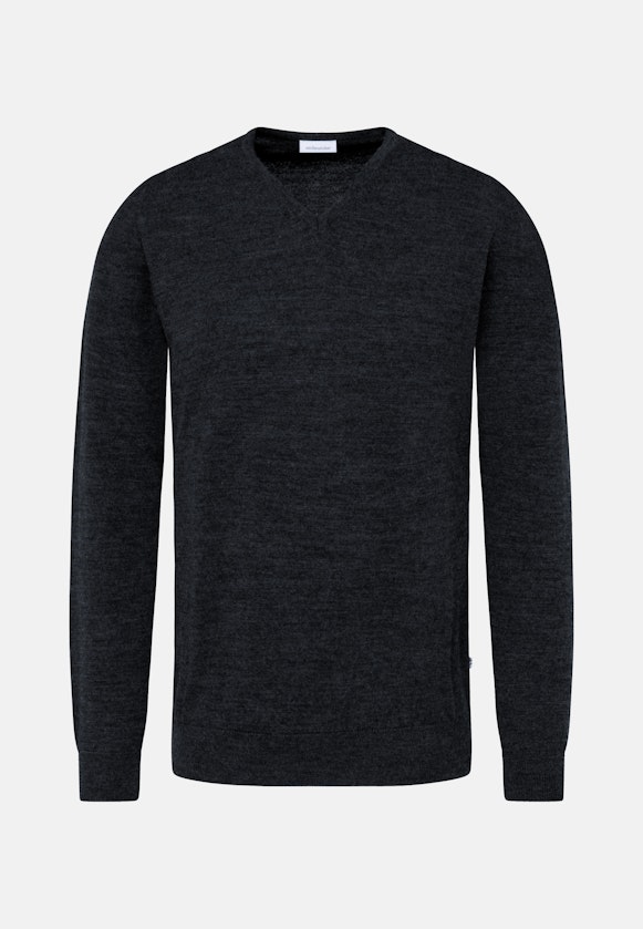 V-neck Pullover  , Uni in Grey |  Seidensticker Onlineshop