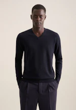 V-neck Pullover  , Uni in Dark Blue |  Seidensticker Onlineshop