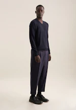 V-neck Pullover  , Uni in Dark Blue |  Seidensticker Onlineshop