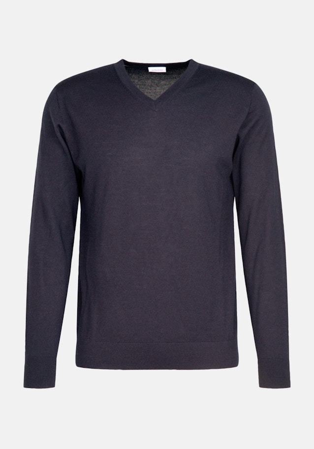 Regular Pullunder, Pullover Uni in Bleu Foncé | Seidensticker Onlineshop