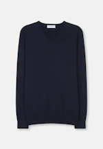 V-neck Pullover  , Uni in Dark Blue |  Seidensticker Onlineshop
