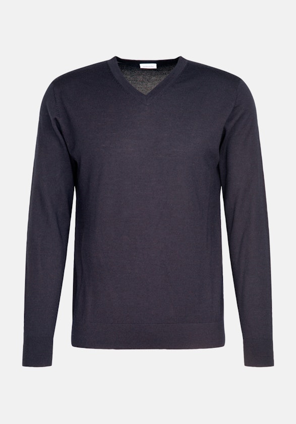 Regular Pullunder, Pullover Uni in Dunkelblau | Seidensticker Onlineshop