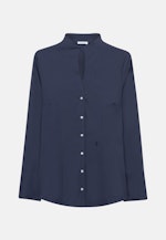 Long sleeve Poplin Chalice Blouse in Dark Blue |  Seidensticker Onlineshop