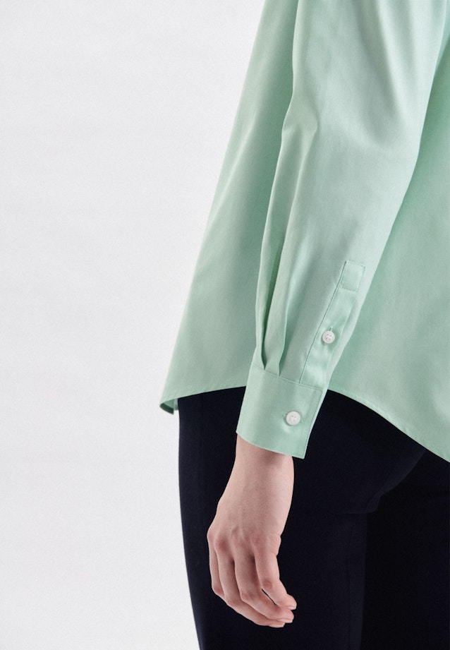 Long sleeve Oxford Shirt Blouse in Green |  Seidensticker Onlineshop