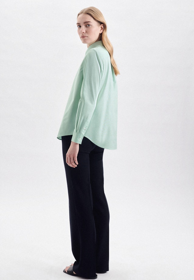 Long sleeve Oxford Shirt Blouse in Green |  Seidensticker Onlineshop