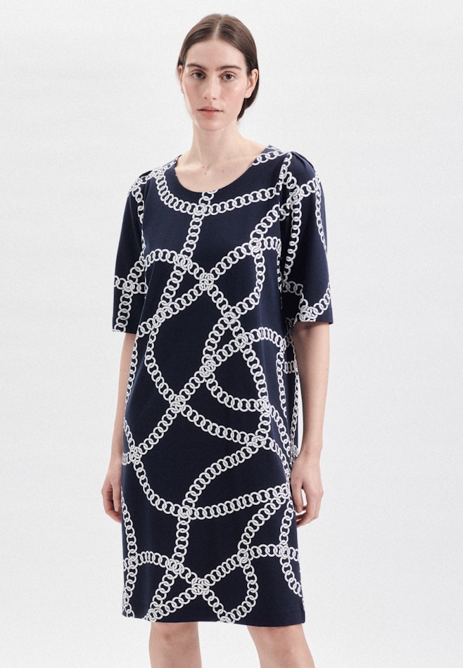 Crew Neck Dress in Dark Blue | Seidensticker Onlineshop