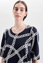 Crew Neck Dress in Dark Blue |  Seidensticker Onlineshop