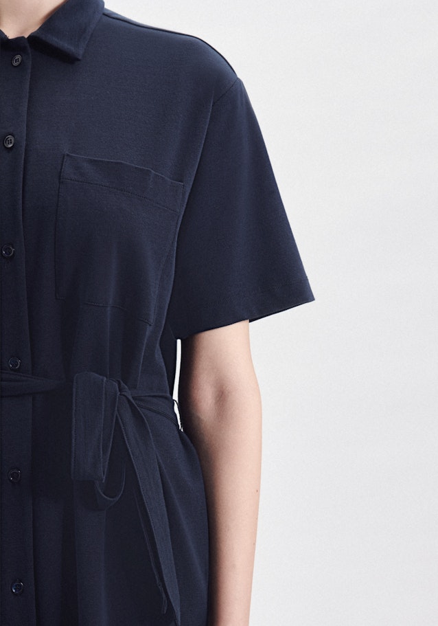 Collar Dress in Dark Blue |  Seidensticker Onlineshop