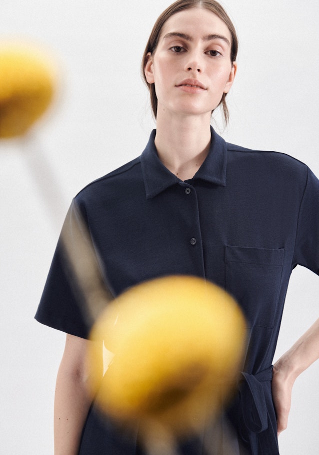 Kleid Uni in Dunkelblau | Seidensticker Onlineshop