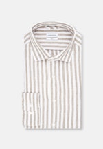 Slim Chemise en lin rayures in Vert |  Seidensticker Onlineshop