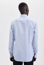 Slim Chemise en lin A Rayures in Bleu Clair |  Seidensticker Onlineshop