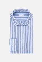 Chemise en lin Slim Lin Col Kent in Bleu Clair |  Seidensticker Onlineshop