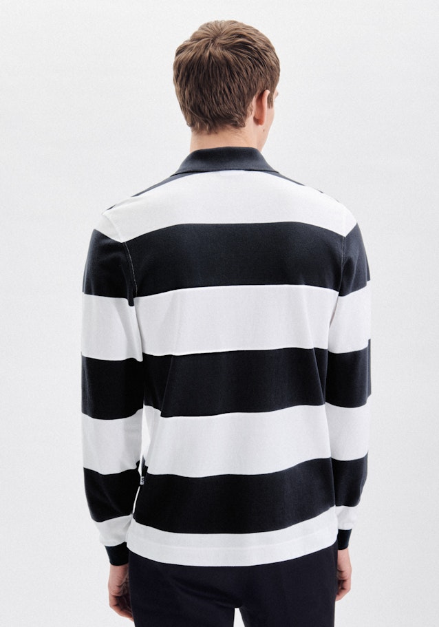 Regular Polo A Rayures in Bleu Foncé | Seidensticker Onlineshop