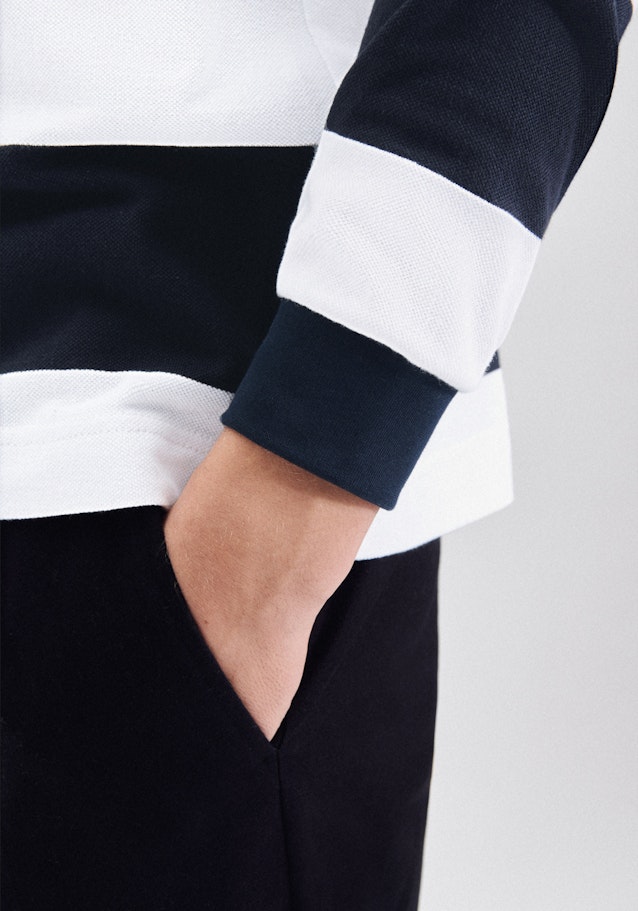 Regular Polo A Rayures in Bleu Foncé | Seidensticker Onlineshop