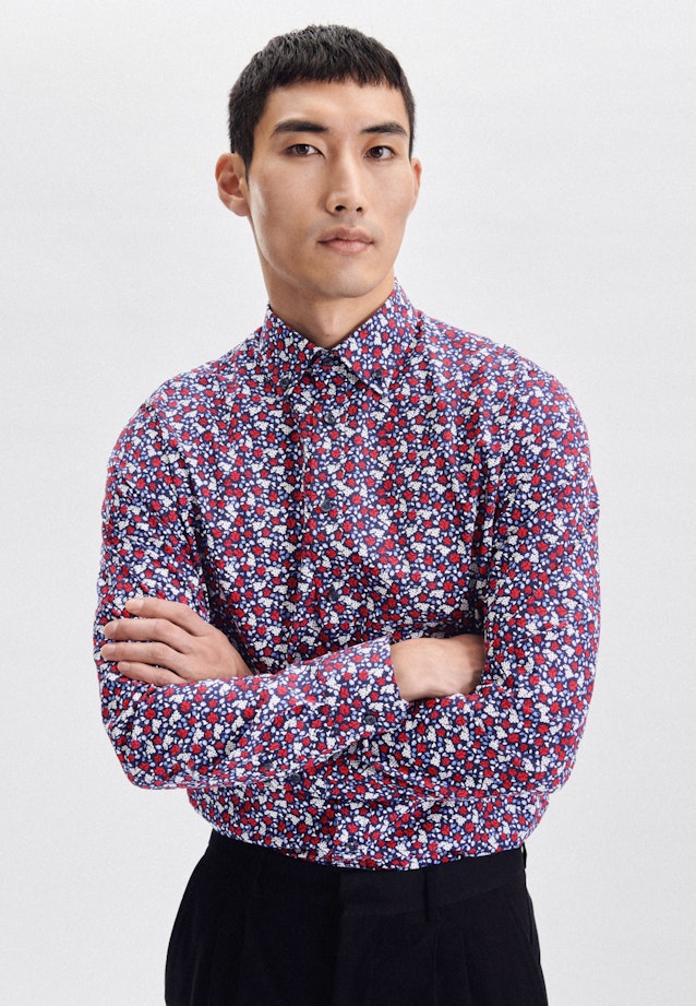 Shaped Business shirt Print in Red |  Seidensticker Onlineshop