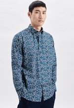 Shaped Chemise d'affaires Imprimé in Turquoise |  Seidensticker Onlineshop