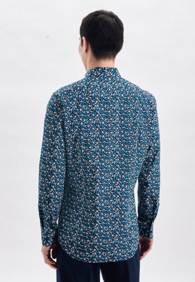 Shaped Chemise d'affaires Imprimé in Turquoise |  Seidensticker Onlineshop