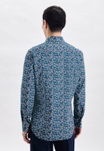 Shaped Chemise d'affaires Imprimé in Turquoise |  Seidensticker Onlineshop