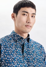 Shaped Chemise d'affaires Imprimé in Turquoise |  Seidensticker Onlineshop