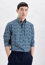 Shaped Chemise d'affaires Imprimé in Turquoise |  Seidensticker Onlineshop