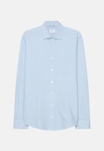 Shaped Chemise performance Imprimé in Turquoise |  Seidensticker Onlineshop