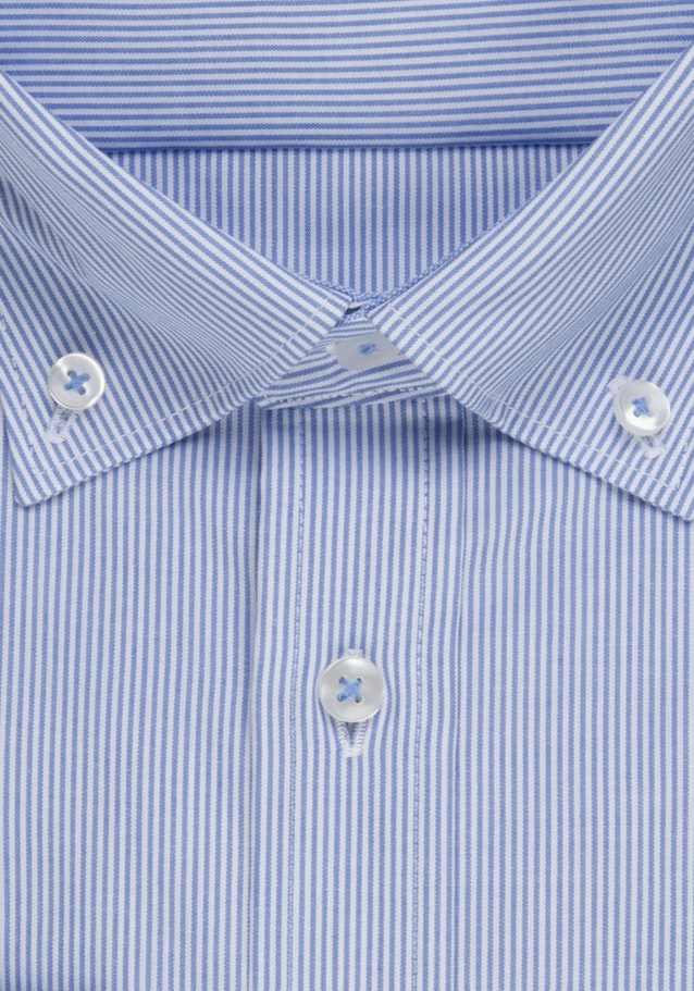 Non-iron Popeline Business overhemd in Slim with Button-Down-Kraag in Lichtblauw |  Seidensticker Onlineshop