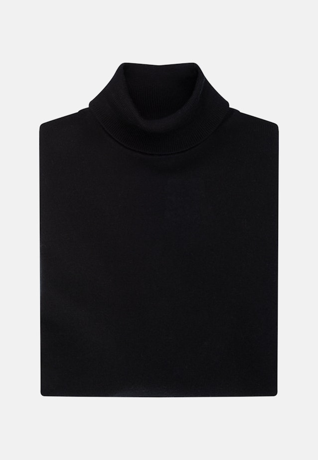 Polo neck Pullover in Black |  Seidensticker Onlineshop