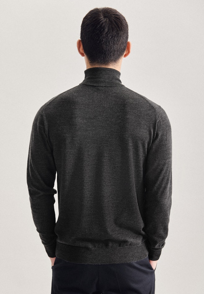 Polo neck Pullover in Grey | Seidensticker online shop