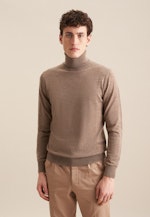 Rundhals Pullover Regular in Braun |  Seidensticker Onlineshop