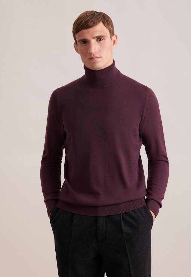 Regular Pullover Uni in Rot |  Seidensticker Onlineshop