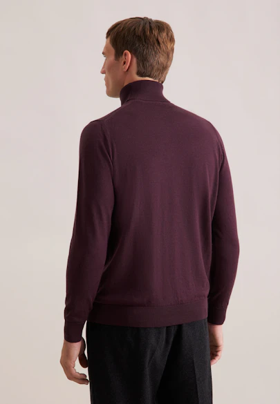 Regular Pullover Uni in Rot |  Seidensticker Onlineshop