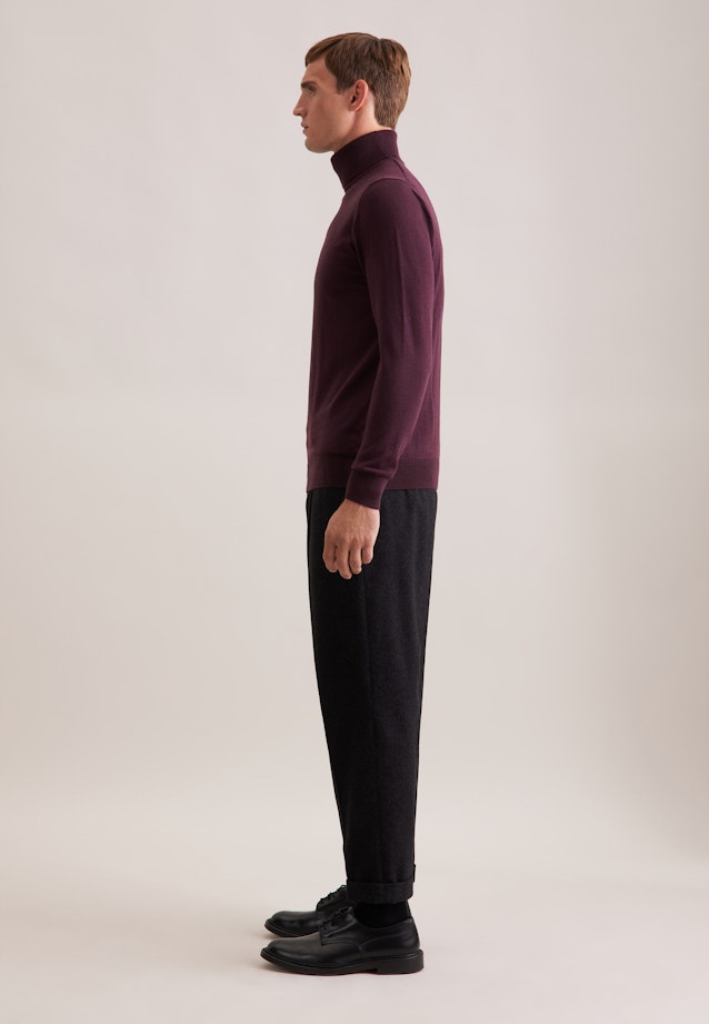 Regular Pullover Uni in Rot |  Seidensticker Onlineshop