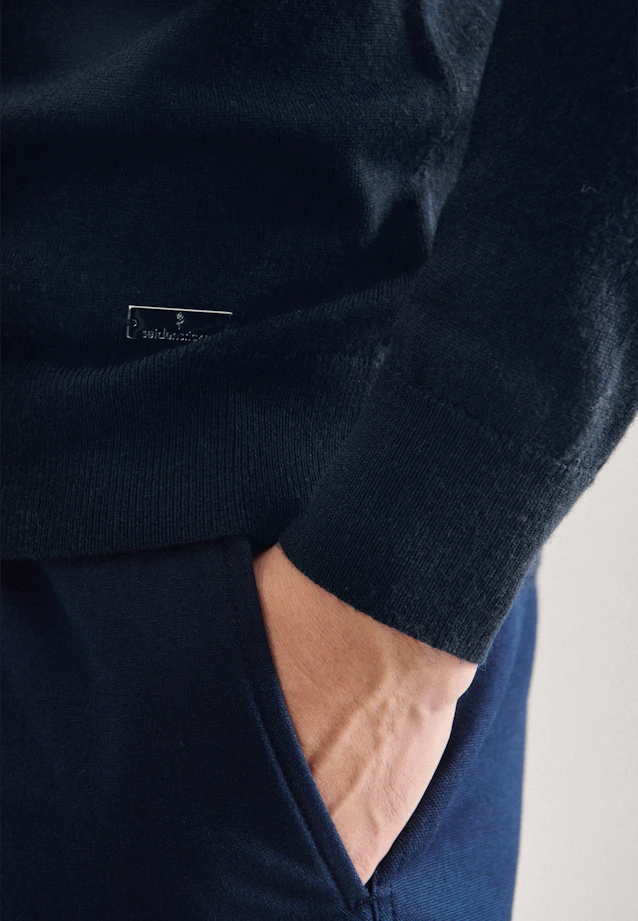 Rollkragen Pullover  , Uni in Dunkelblau |  Seidensticker Onlineshop