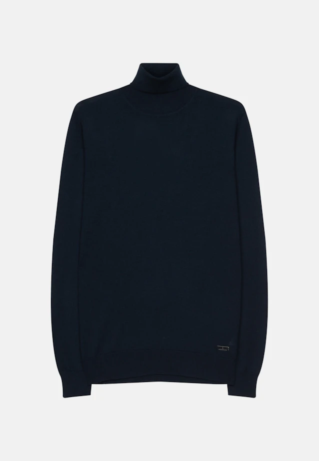 Regular Pullover Uni in Dunkelblau |  Seidensticker Onlineshop