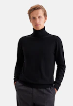 Regular Pullover Uni in Schwarz |  Seidensticker Onlineshop
