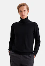 Regular Pullover Uni in Schwarz |  Seidensticker Onlineshop