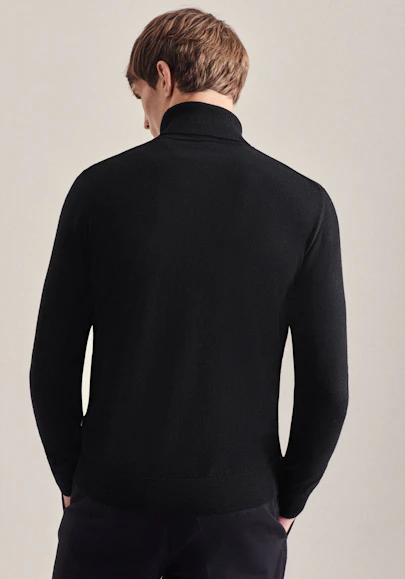 Regular Pullover Uni in Schwarz | Seidensticker Onlineshop